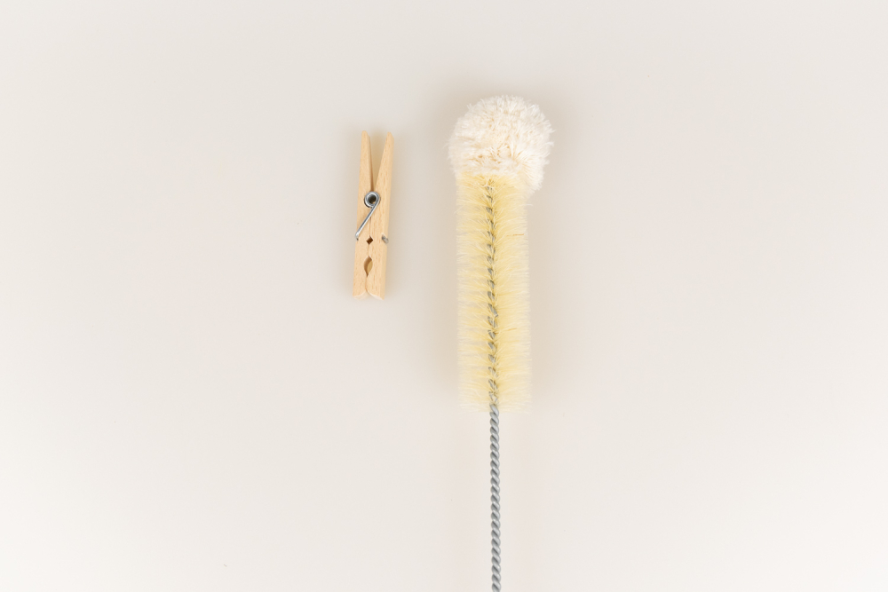 Preview: Flaschenbürste Baumwollkopf lang